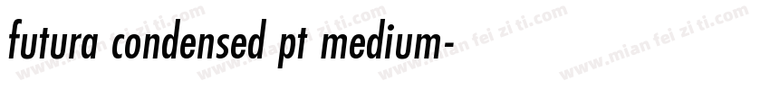 futura condensed pt medium字体转换